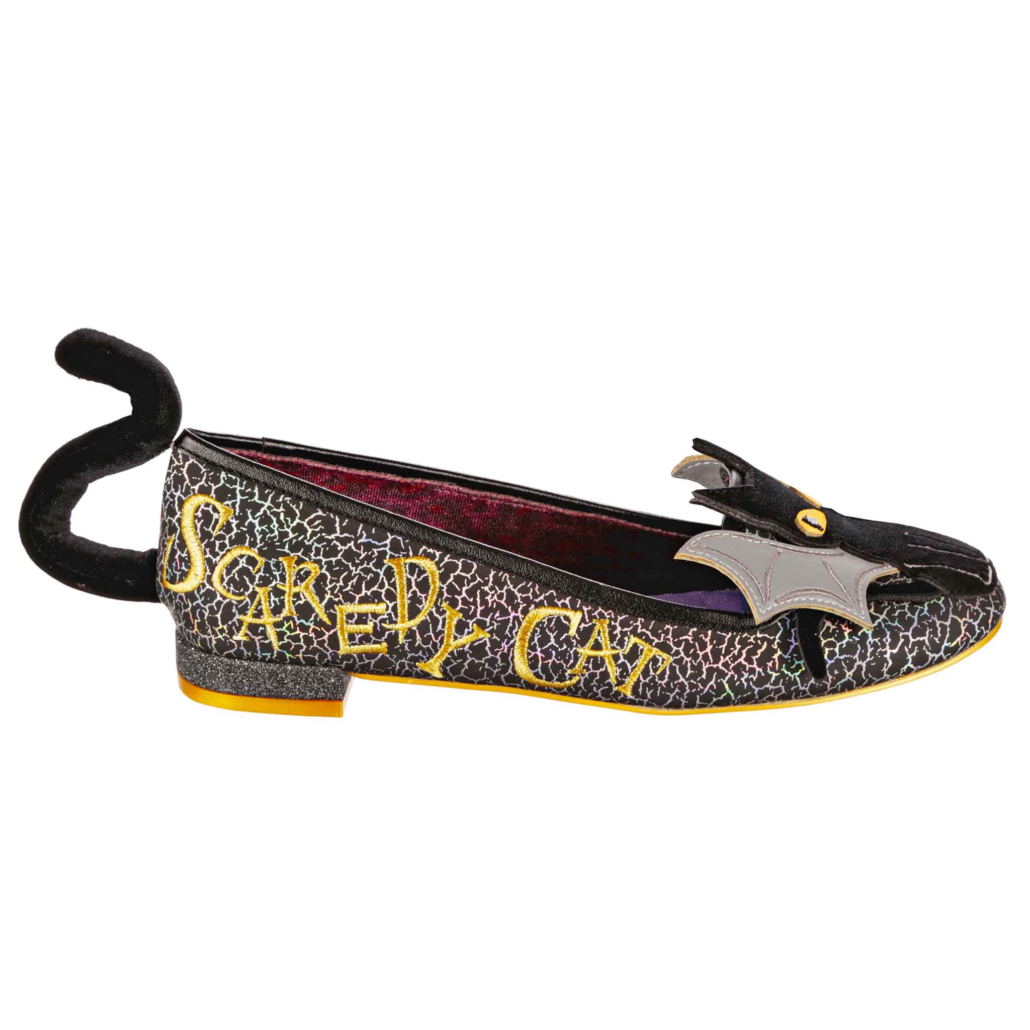 Irregular Choice Scaredy Cat Flats Halloween - Main Image
