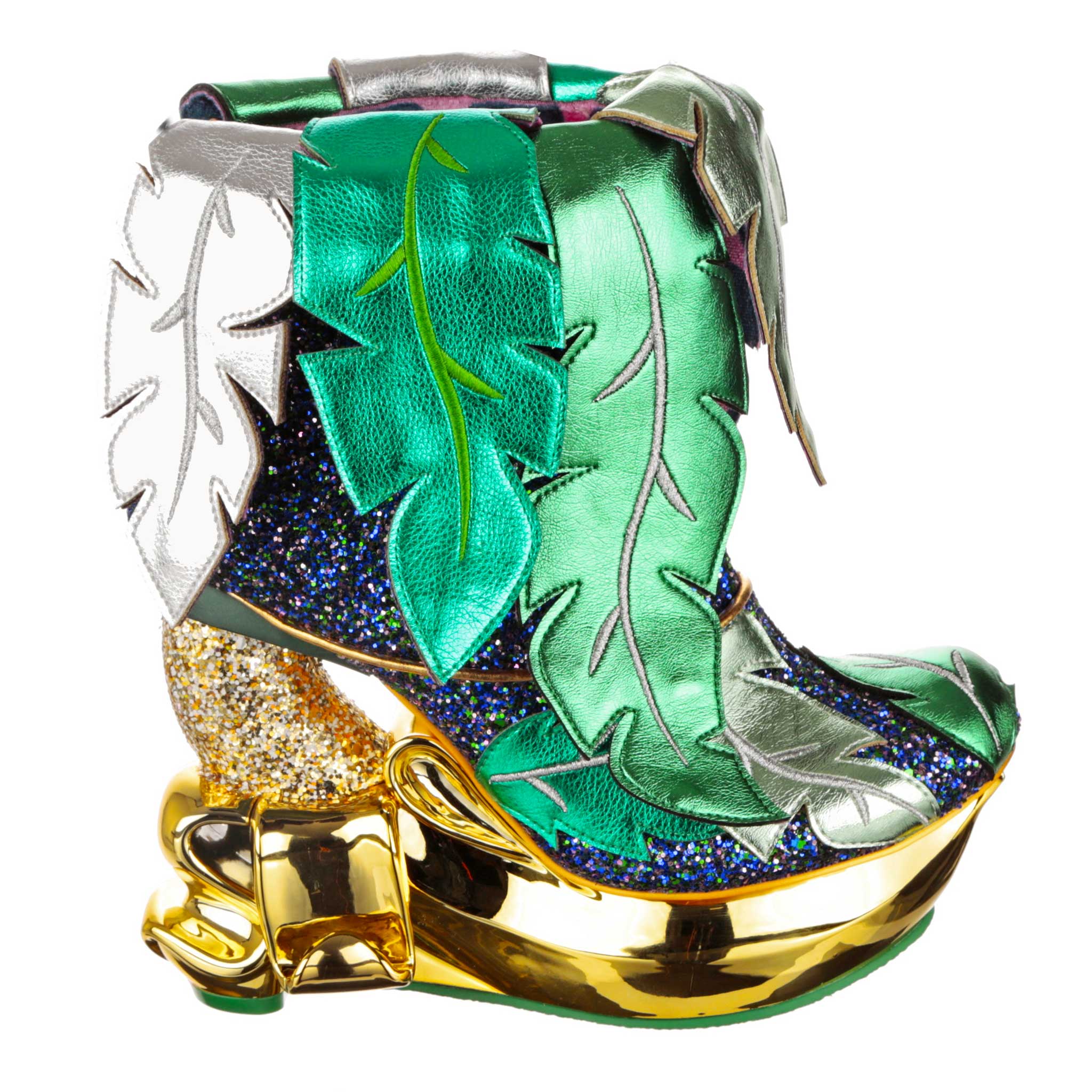 Horse Boots Vivienne Westwood Green Metallic Boots Vivienne