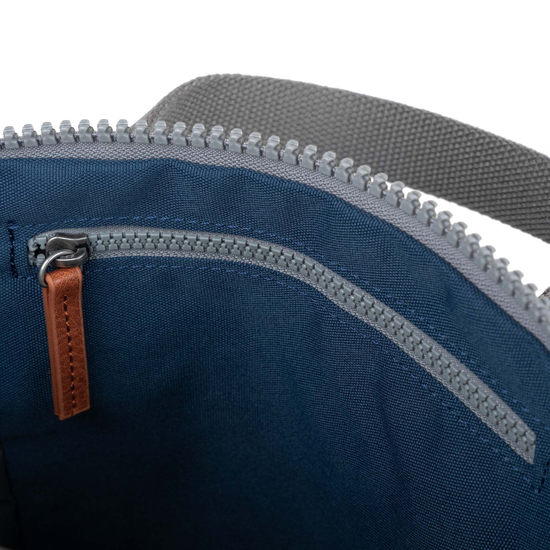 ROKA Finchley A Deep Blue Large Recycled Canvas Bag