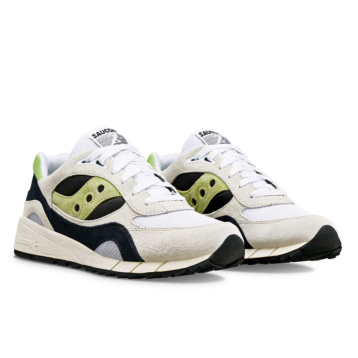 Saucony Mens Shadow 6000 Trainers - White / Green
