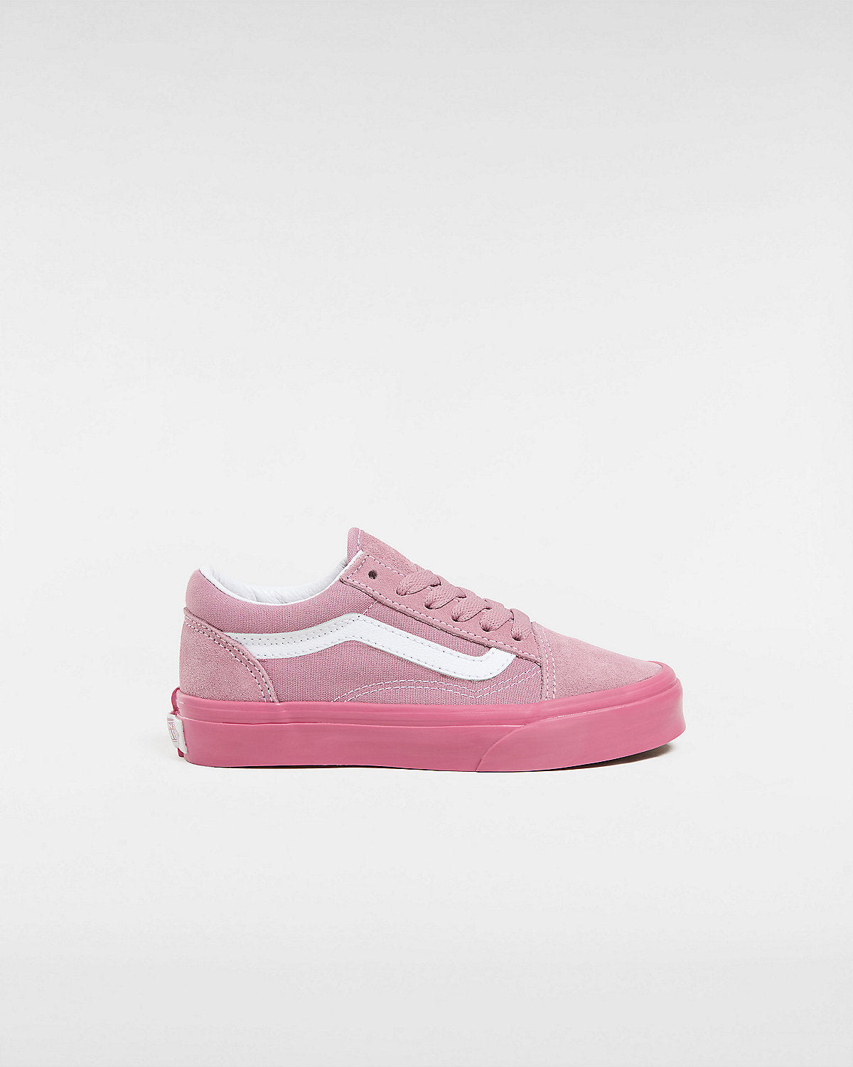 VANS Kids Old Skool Glossy Sidewall Trainers Pink