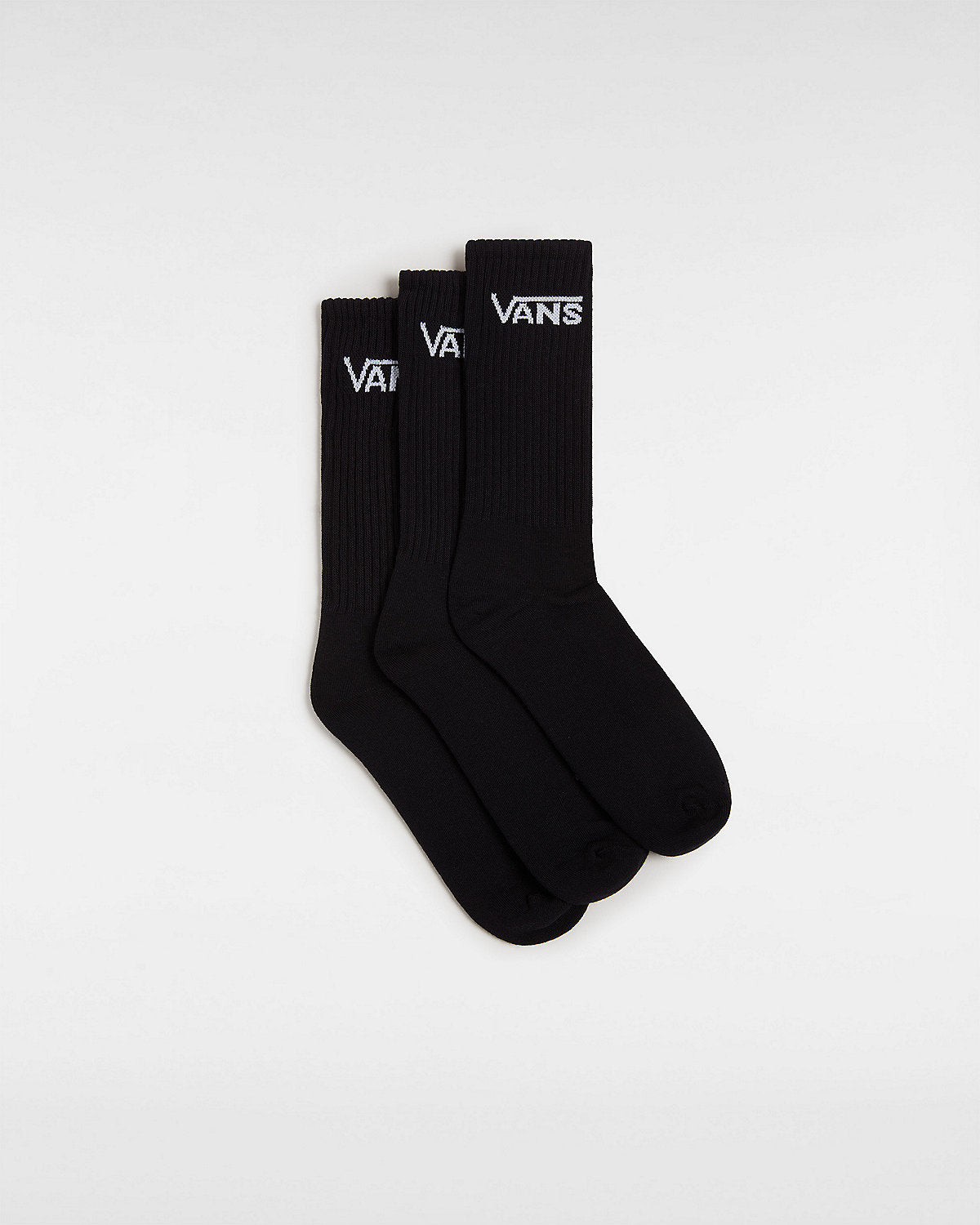 VANS Mens Classic Crew Socks (3 Pairs) - Black