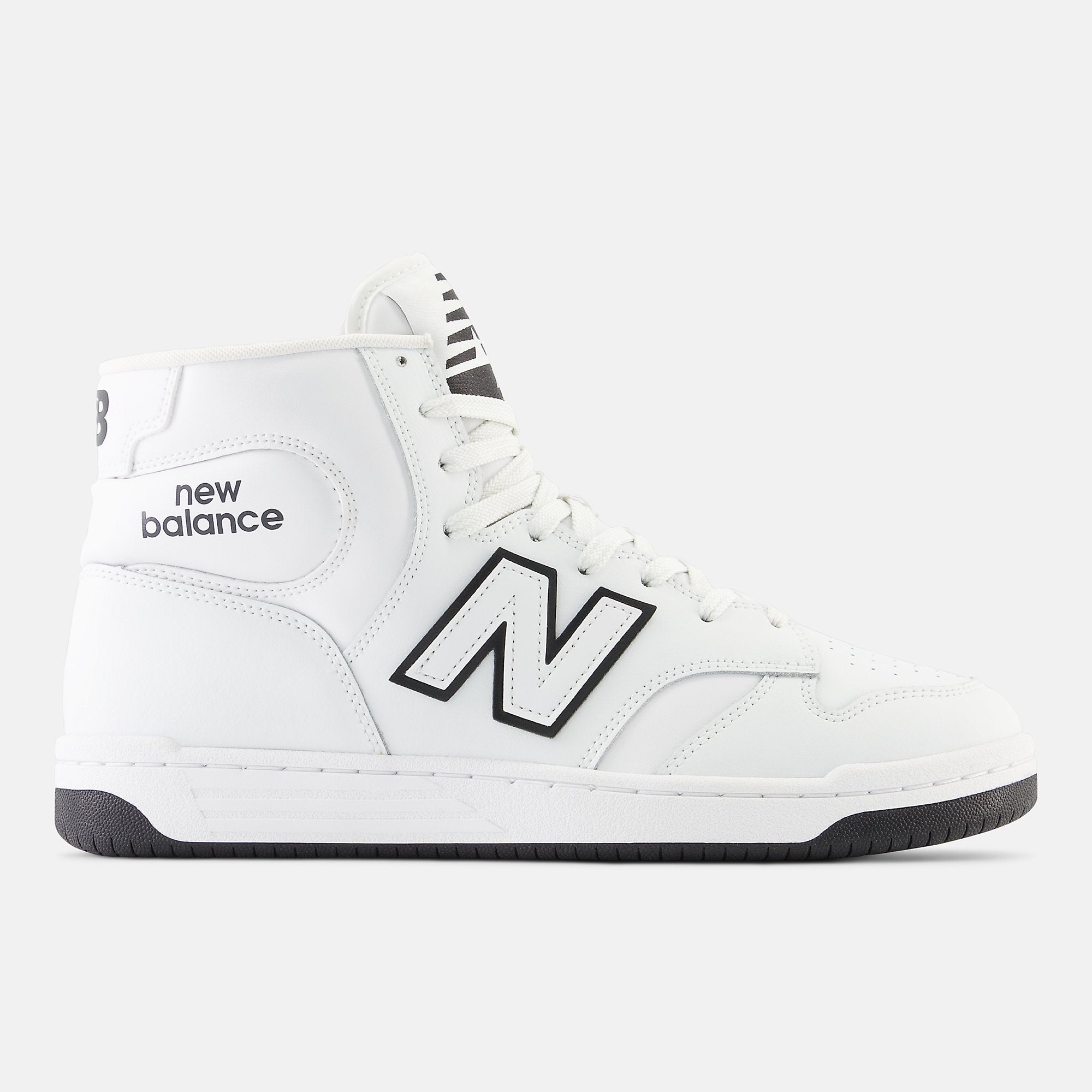 New Balance Mens Basket Ball Fashion High Top Trainers - White / Black