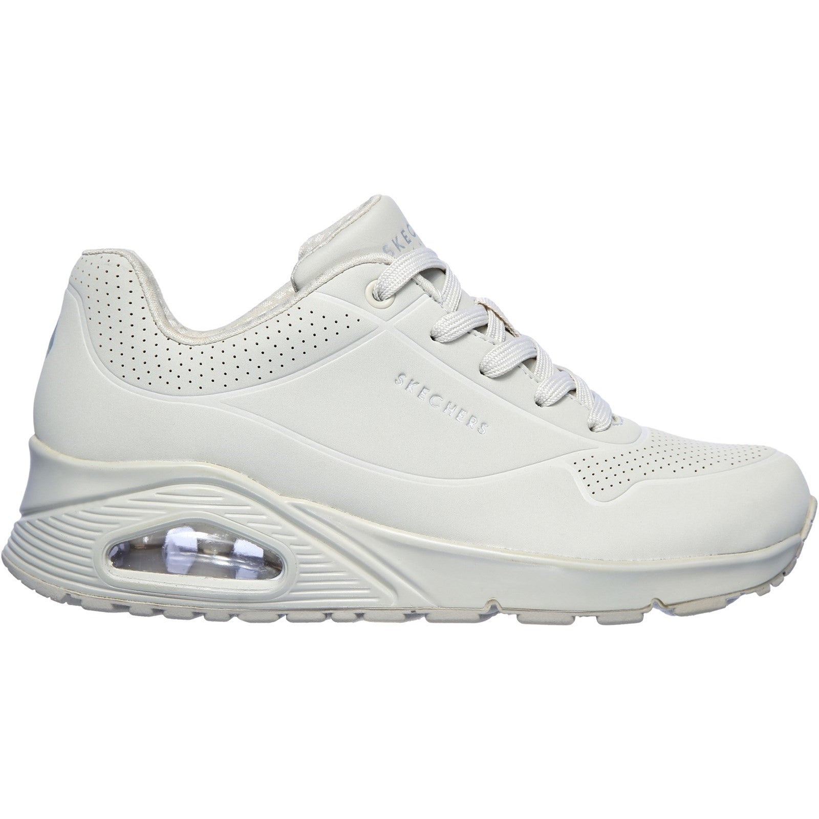 Skechers Womens Uno Stand On Air Sports Trainers Off White