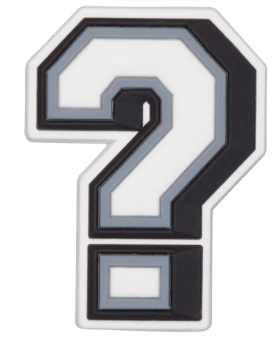 Question mark jibbitz discount