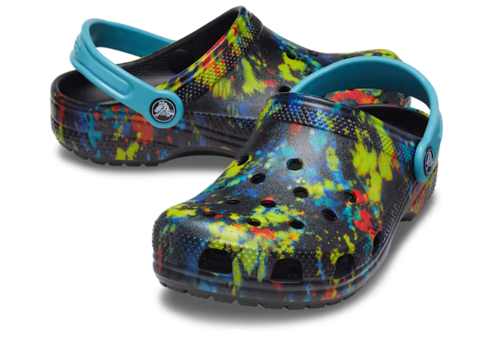 Mens tie sales dye crocs