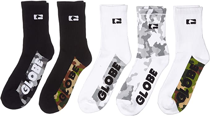 Globe Mens Malcom Camo Crew Socks (5 Pack)