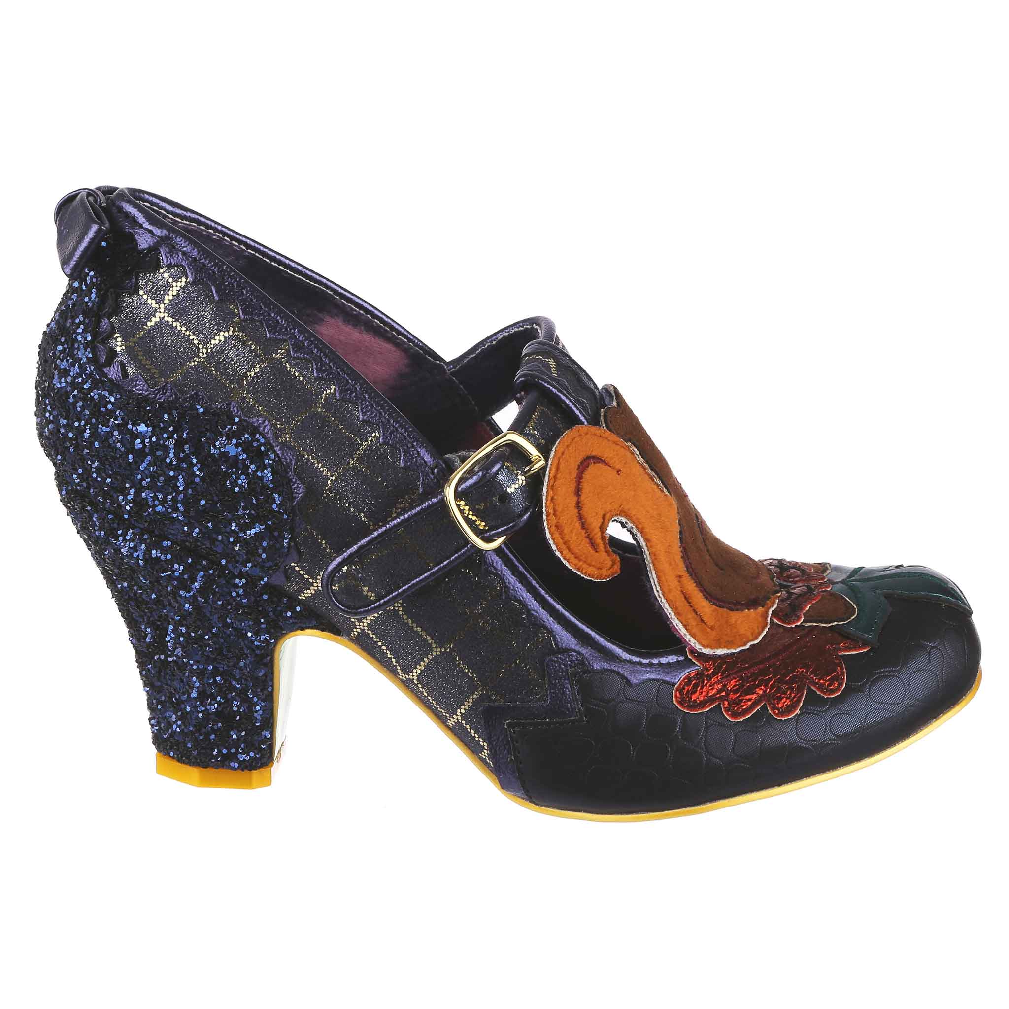 Irregular Choice Feeling Foxy Blue T-Bar Heels1