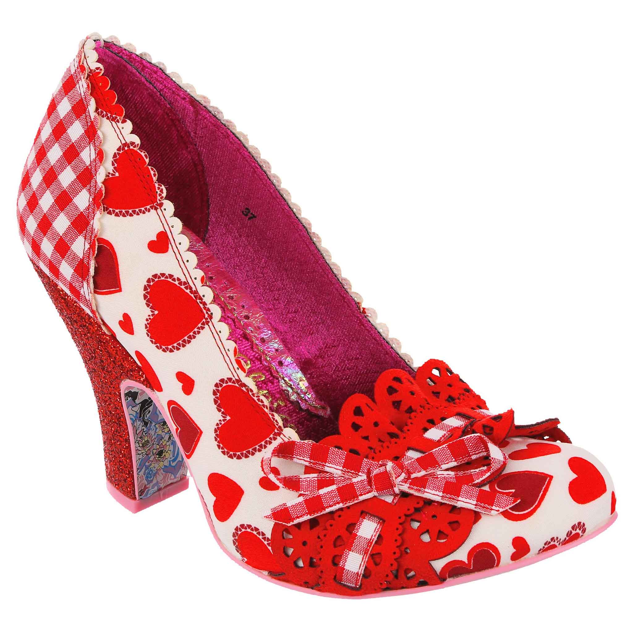 Irregular Choice Womens Make My Day High Heel Red