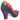 Irregular Choice Womens Play Date High Heel - Pink / Green / Purple