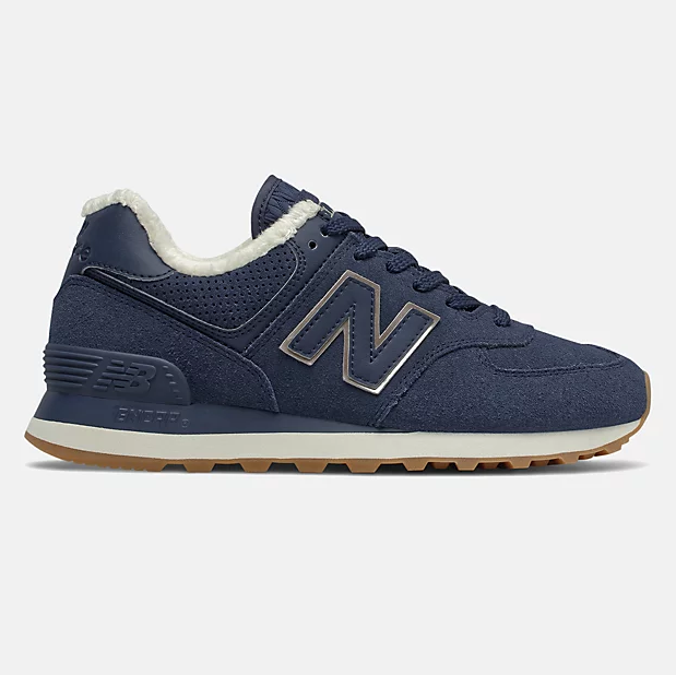 New Balance Womens 574 Fashion Trainers Navy