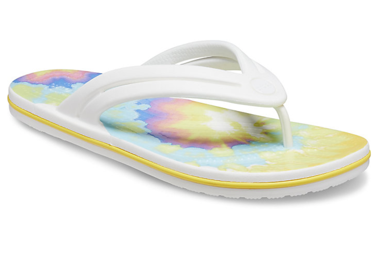 Tie dye 2025 flip flops