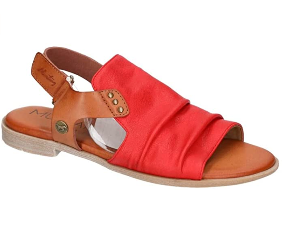 Red leather sandals uk deals