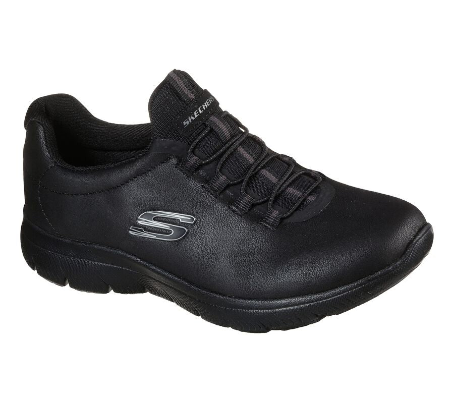 Skechers Womens Summits Oh So Smooth Trainers - Black