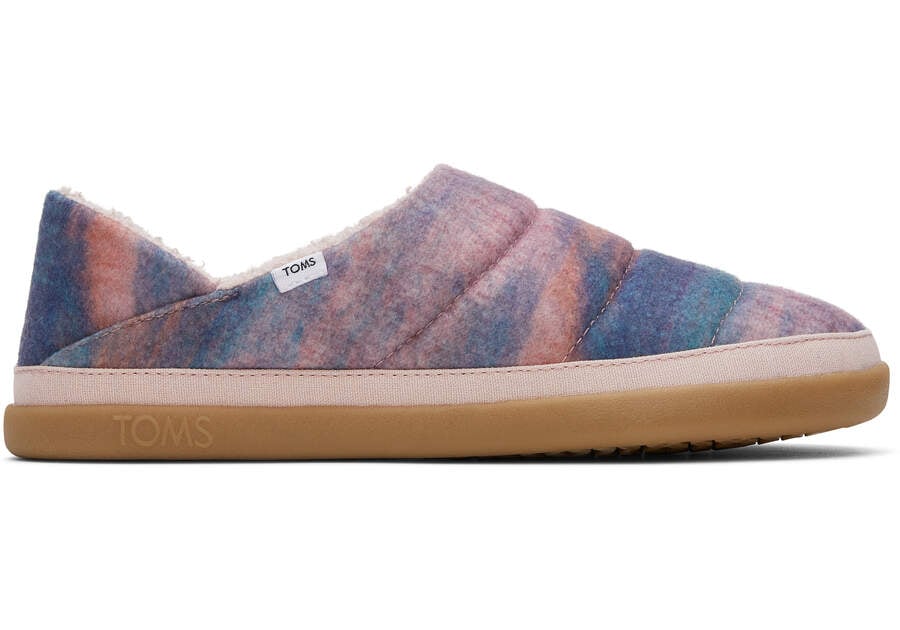 TOMS Ezra Slippers Pink Ombre Cozy Comfort