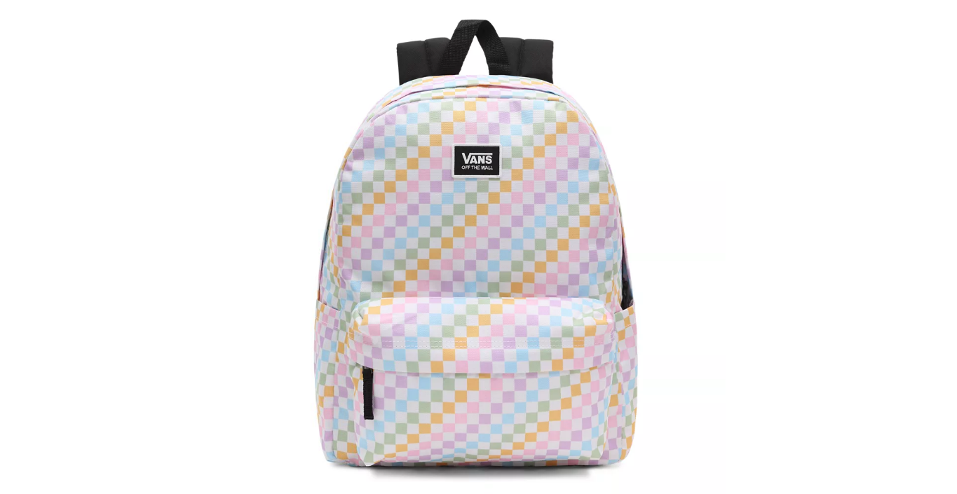 Rainbow checkered vans 2025 backpack