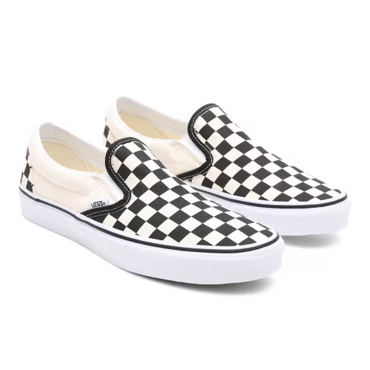 Vans checkerboard gray and black on sale