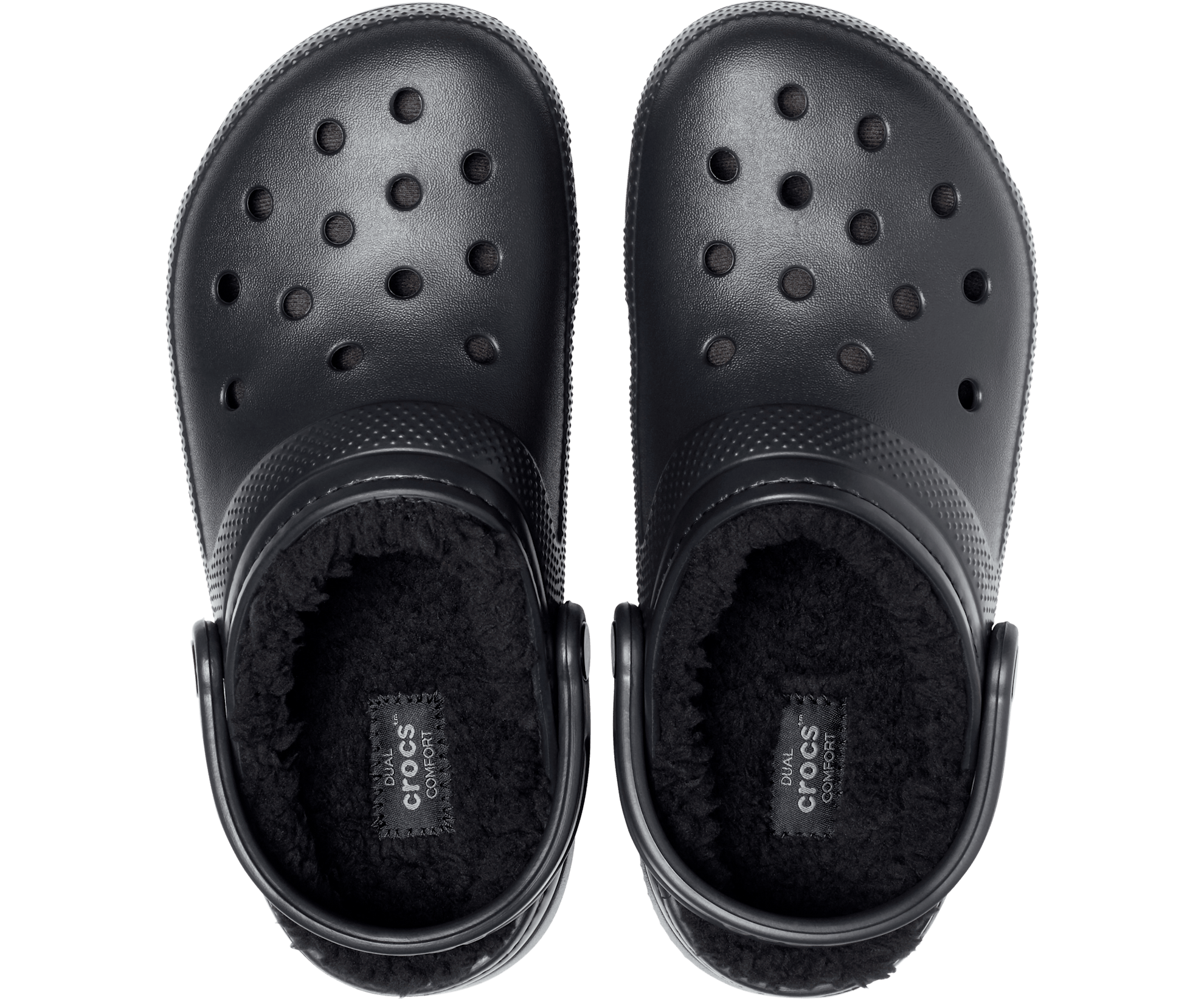 Solid black crocs sales