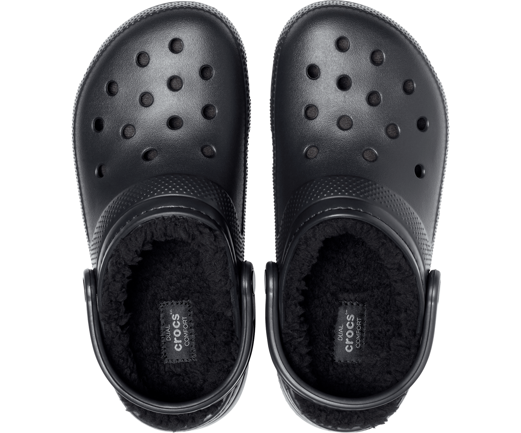 Crocs Unisex Classic Lined Clog - Black - The Foot Factory