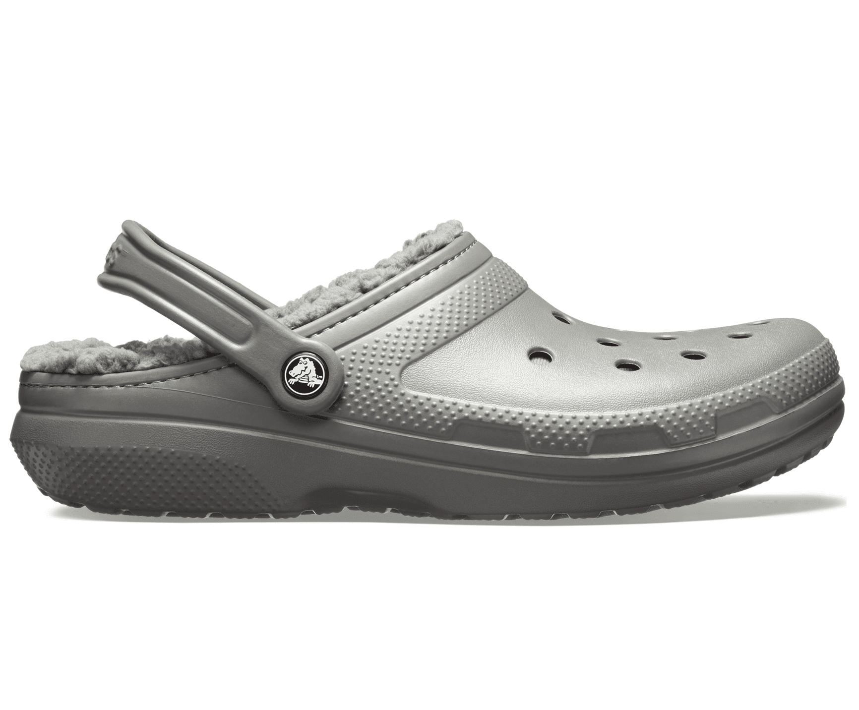 Crocs Unisex Classic Lined Clog - Slate Grey / Smoke - The Foot Factory