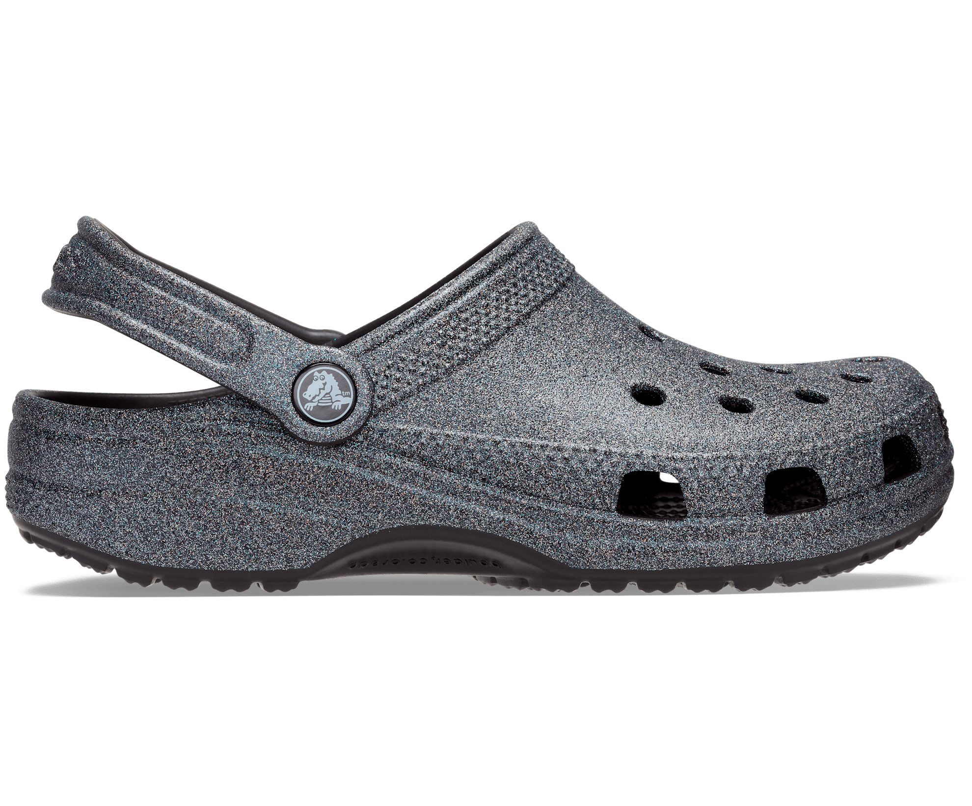Crocs Glitter II Clog Black Holographic Shine