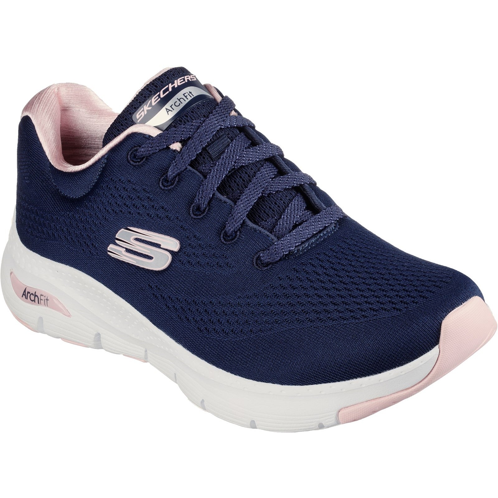 Skechers Womens Arch Fit Sunny Outlook Trainers - Navy