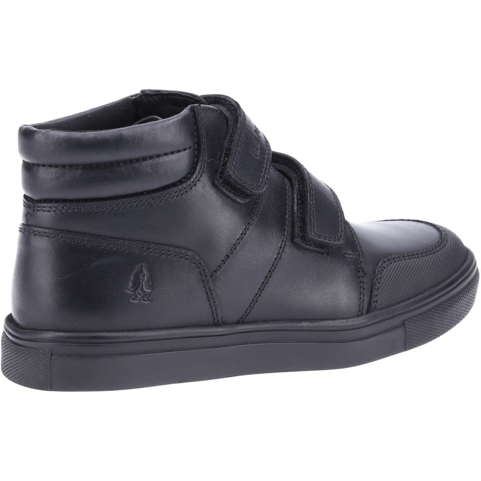 Hush Puppies Boys Seth Leather School Shoes - Black