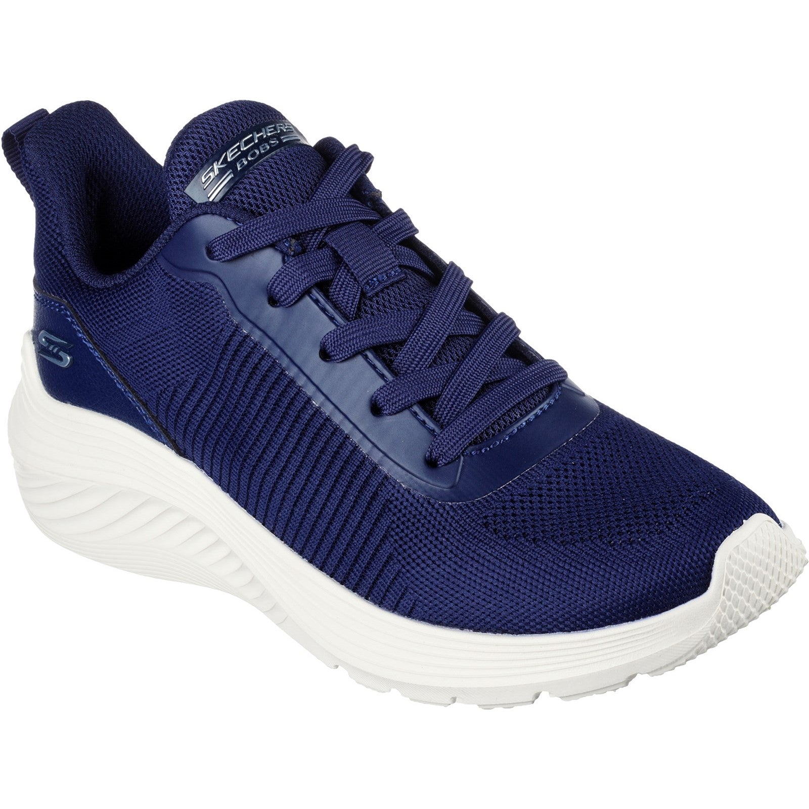 Skechers Womens Bobs Squad Waves Trainers - Navy