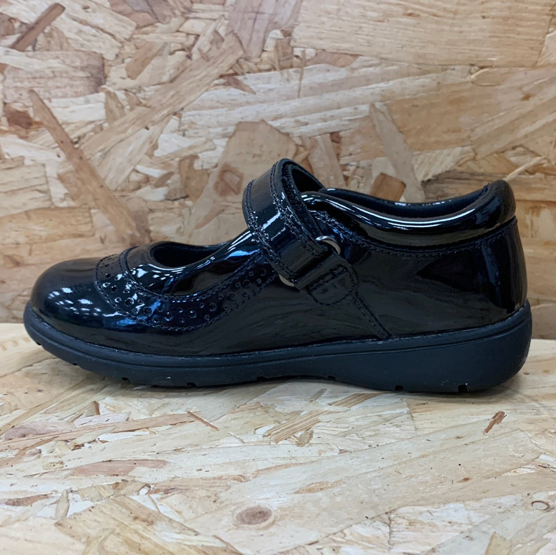 Term Sole Buddy Kids Vega Patent Leather Shoe - Black