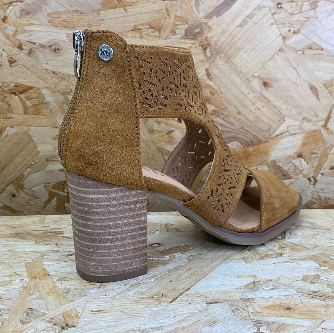 Xti Womens Fashion High Heel - Camel - The Foot Factory