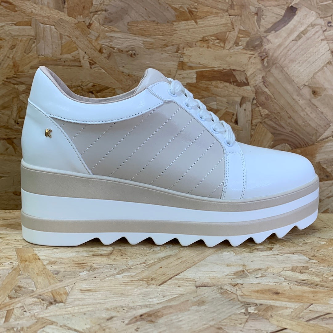 Kate Appleby Womens Highworth Platform Trainer Almond