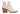TOMS Womens Everly Cutout Leather Ankle Boot - Beige