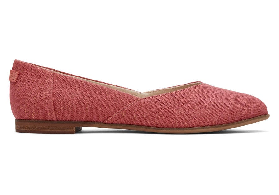 TOMS Womens Juttineat Suede Flat - Faded Rose