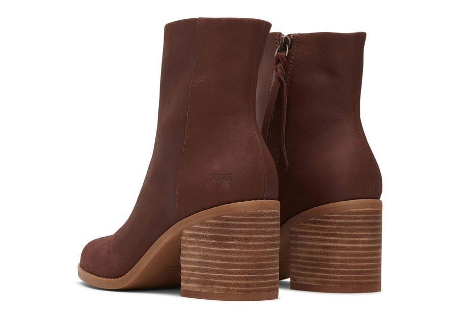 TOMS Womens Evelyn Ankle Boot - Chestnut Brown