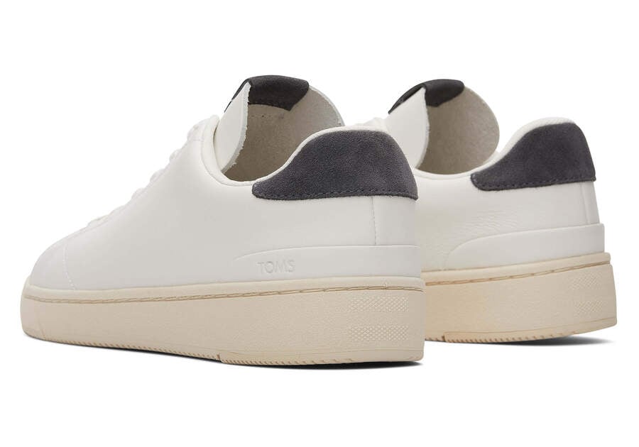 TOMS Mens TRVL Lite 2.0 Leather Low Trainers - White