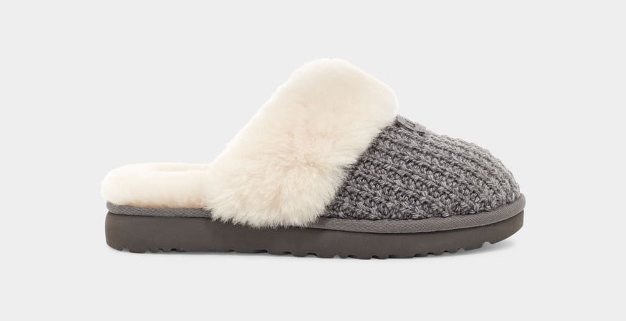 UGG Womens Cozy Slippers Charcoal The Foot Factory
