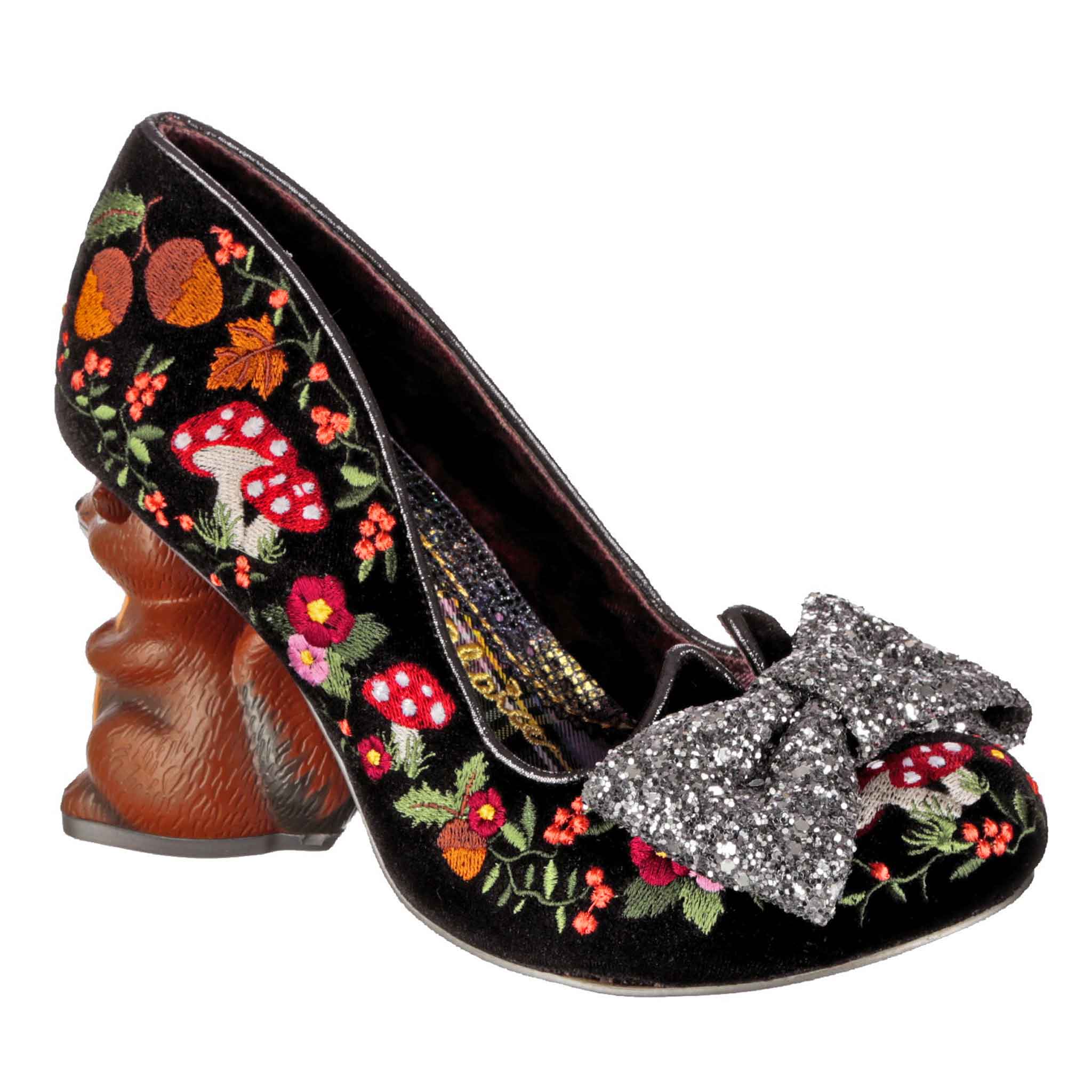 Irregular choice black best sale heels