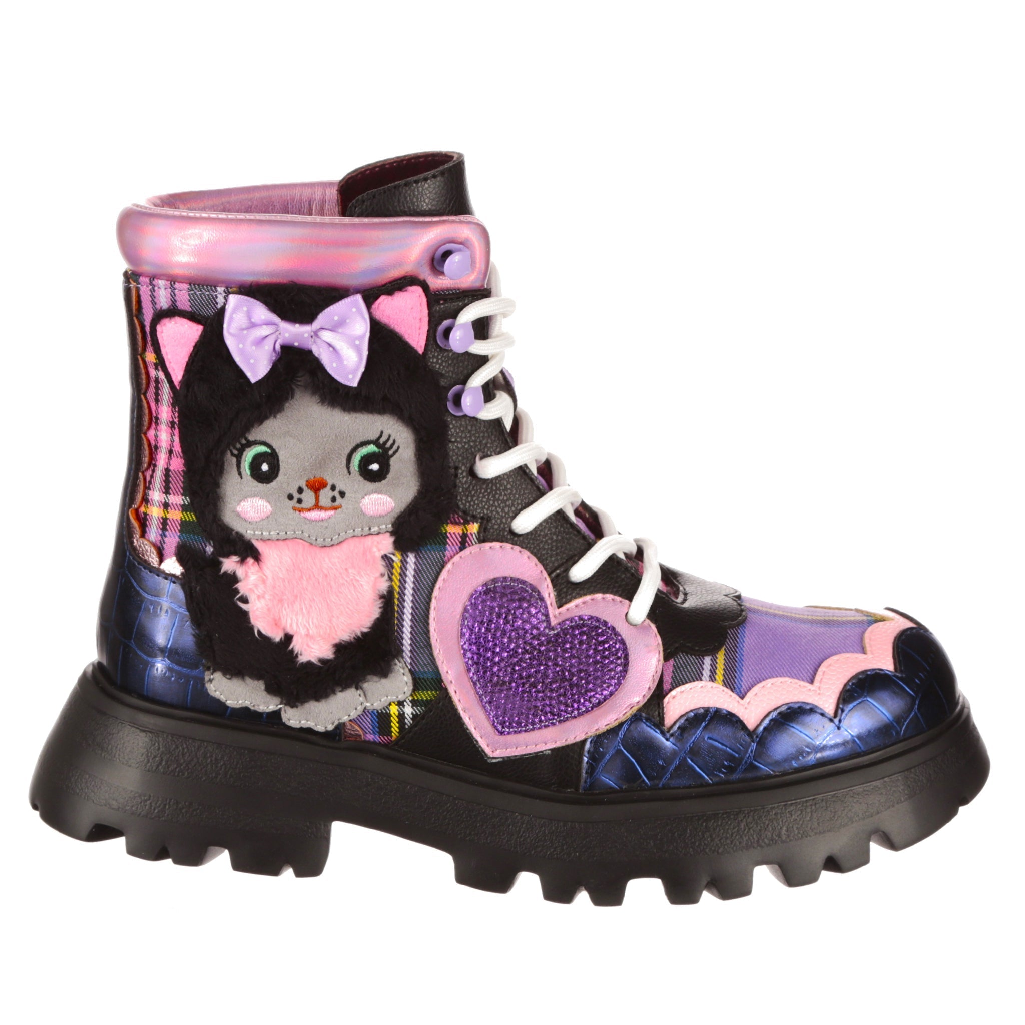 Irregular Choice Womens Cutest Kitty Boot - Black
