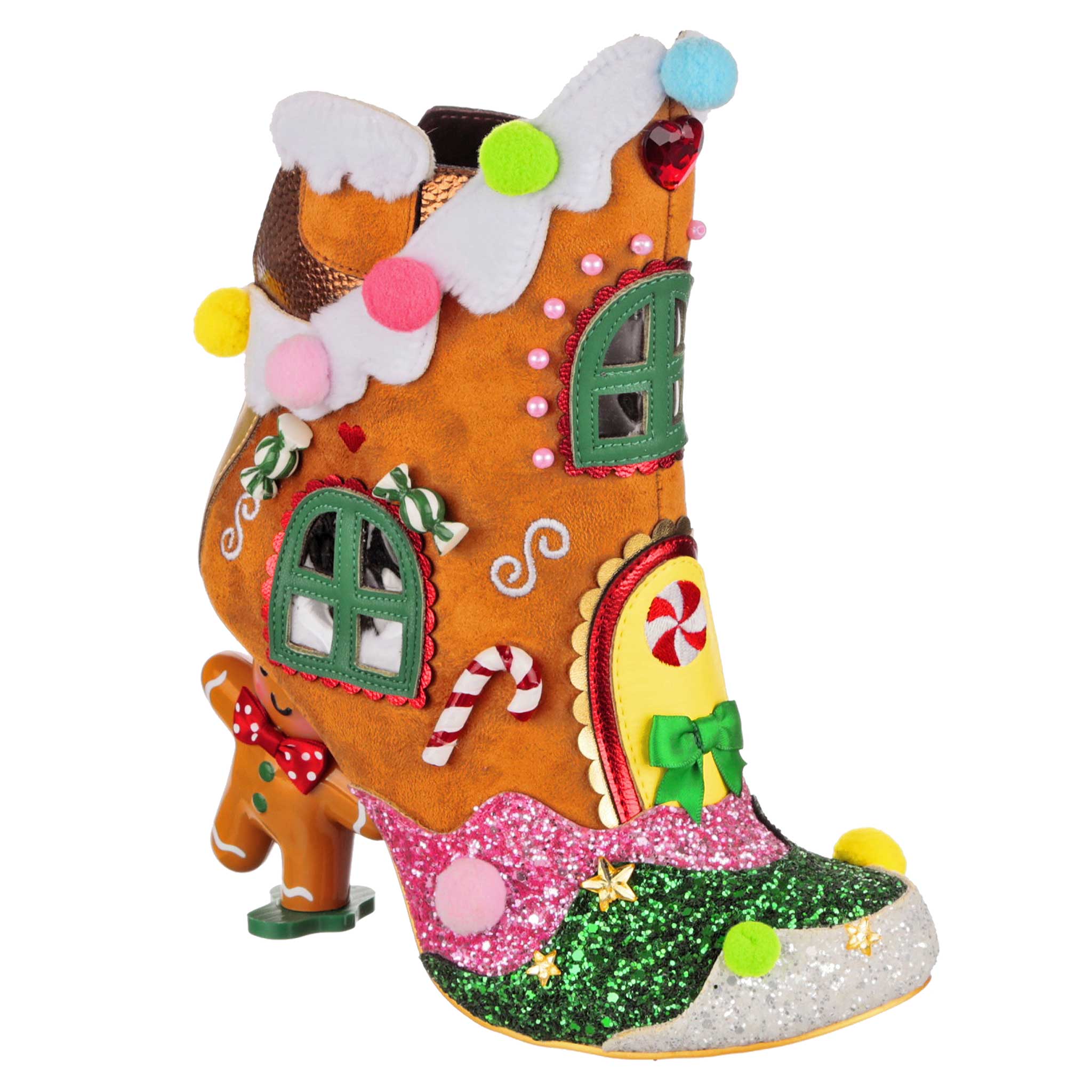 Irregular Choice Womens Royal Icing Ankle Boot - Brown