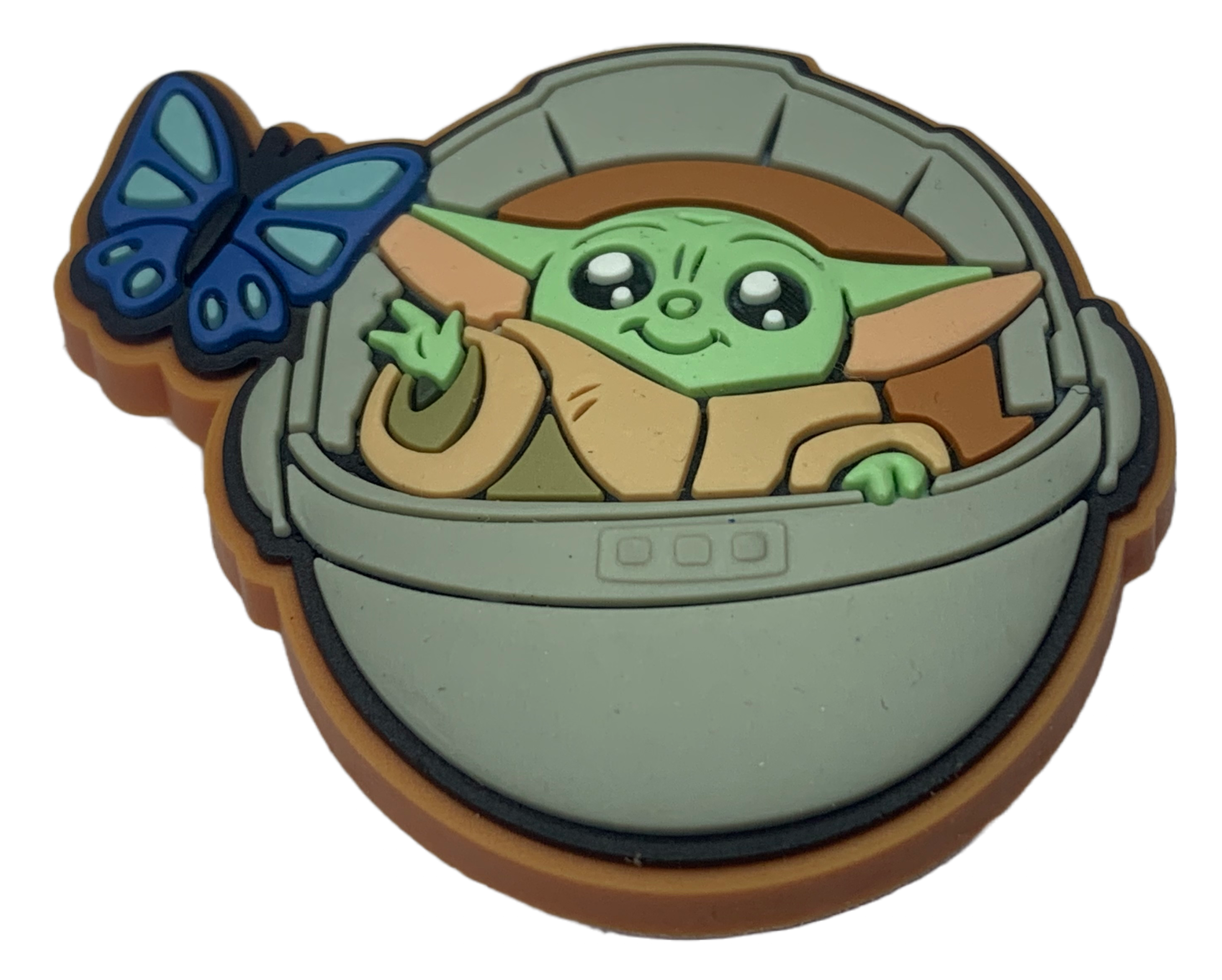 Crocs Jibbitz Star Wars Grogu Baby with Butterfly Charm