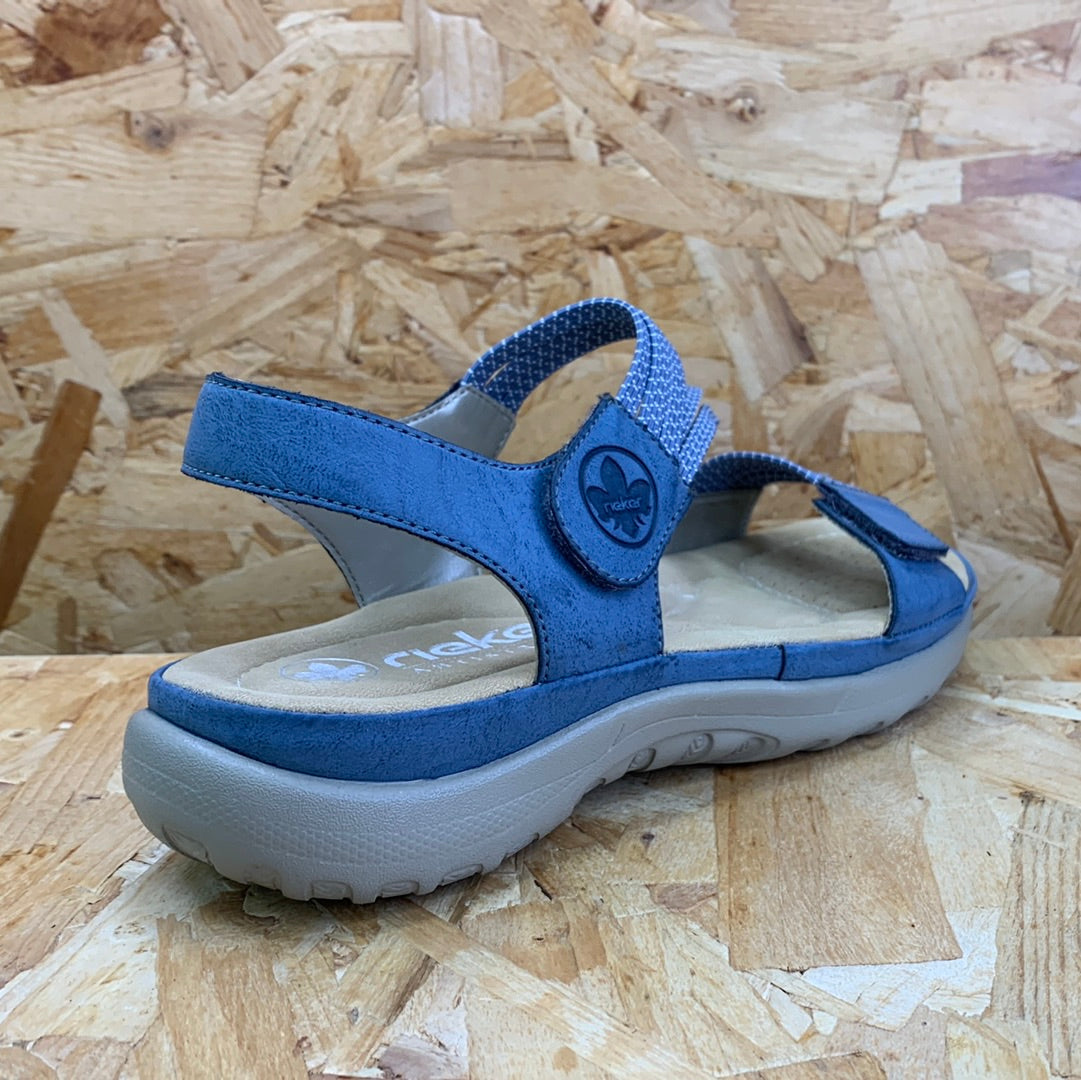 Rieker Womens Fashion Sandal - Blue