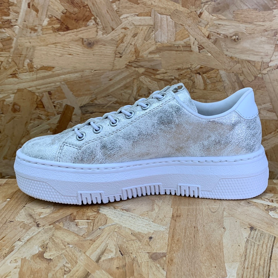 rieker metallic trainers