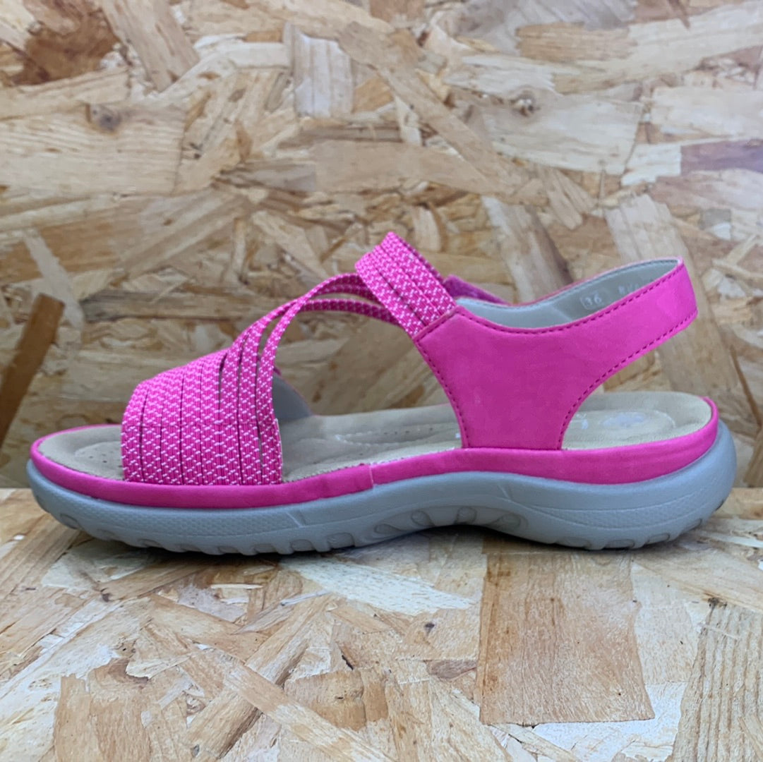 Rieker Womens Fashion Sandal - Pink