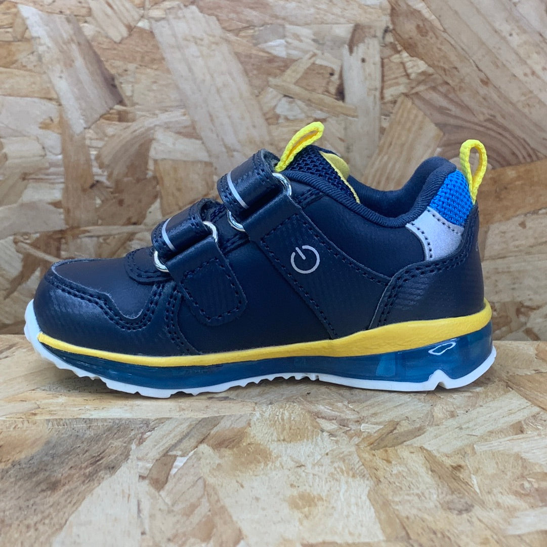 Geox Infant Todo Dinosaur Light Up Trainers - Navy