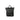ROKA Mała płócienna torba z recyklingu All Black Bantry B Ash