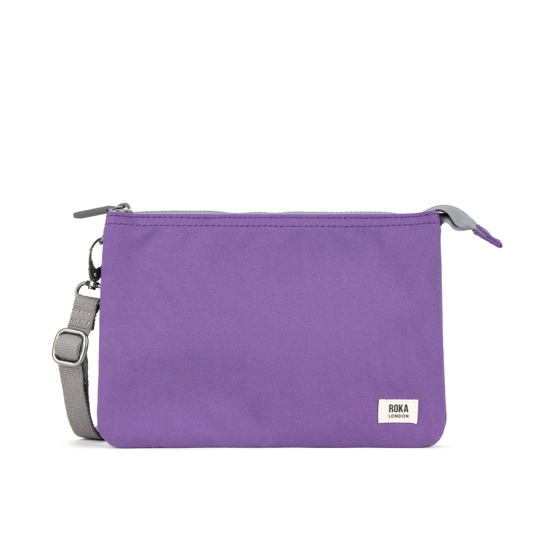 ROKA Carnaby Crossbody Imperial Purple XL Recycled Canvas Bag - OS