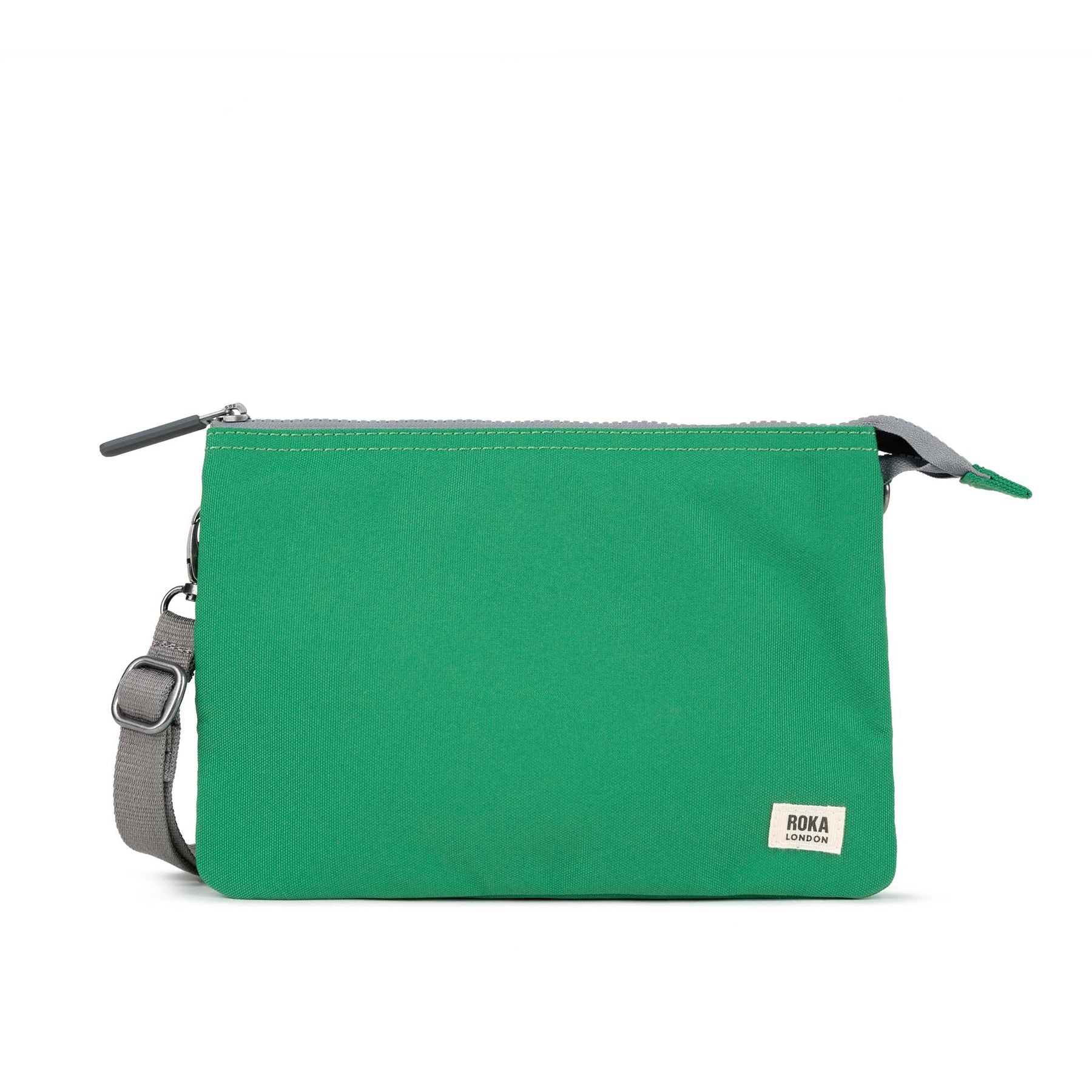 ROKA Carnaby Crossbody Mountain Green XL Recycled Canvas Bag