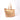 ROKA Marylebone Large Cotton Canvas Tote Bag | Rose Gold Stripe