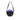 ROKA Creative Waste Paddington B juodas / paprastas violetinis mažas perdirbtas nailoninis maišelis