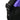 ROKA Creative Waste Paddington B Černá / jednoduchá fialová malá taška z recyklovaného nylonu